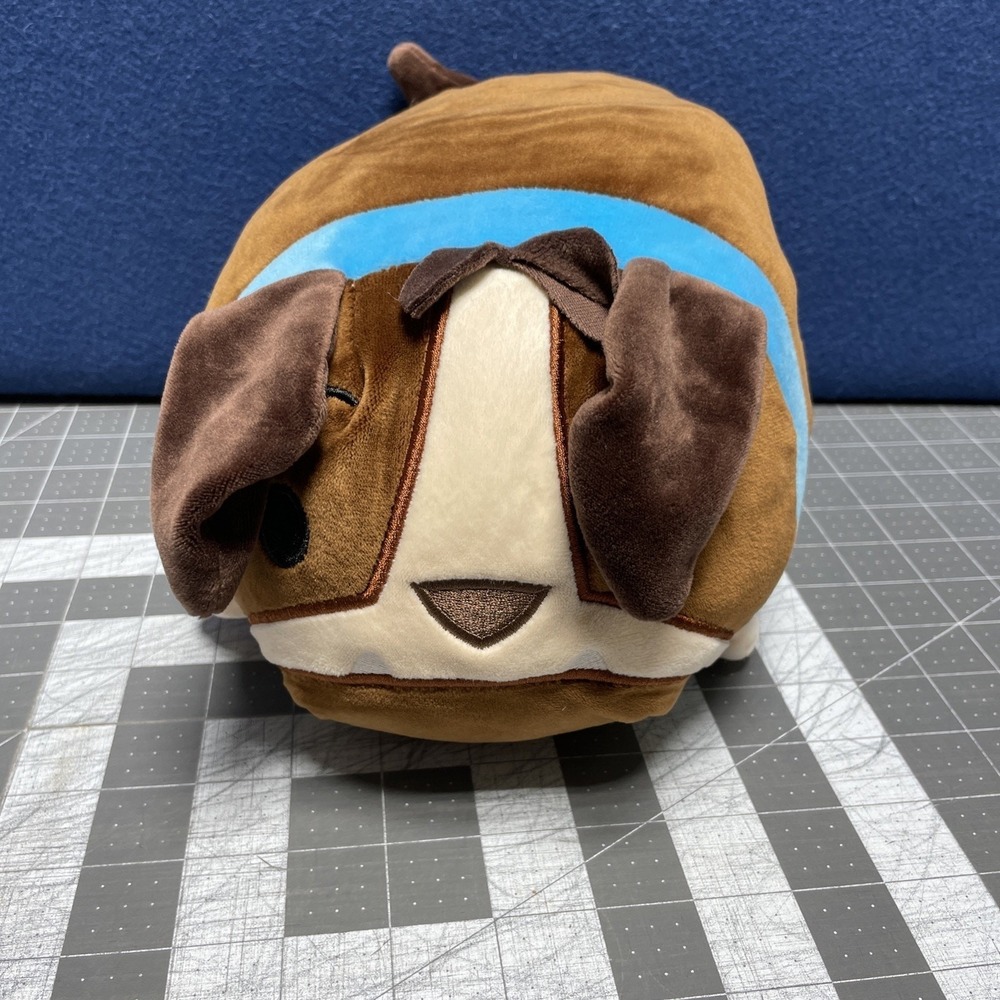 Bun Bun 2021 Stacking Plush English‎ Bulldog Brown Blue Collar - Picture 3 of 9